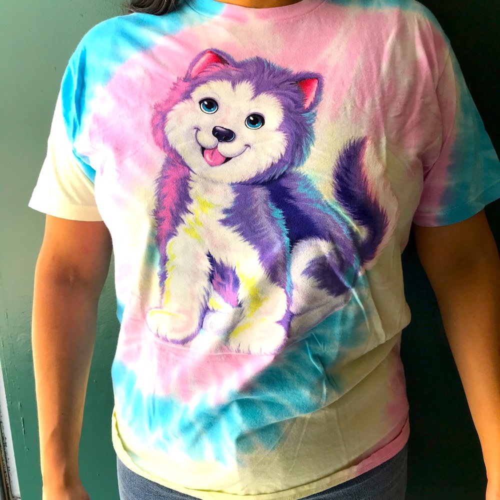 Lisa Frank Tie Dye T-Shirt Size Large